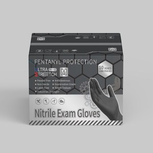 1,000 Pcs/Case Nitrile Exam Gloves PRO 6.0 (Coal Black)