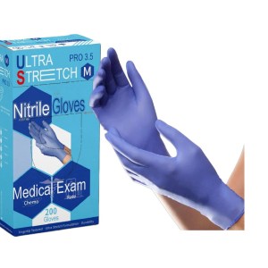 200 Pcs/Box Nitrite Exam Gloves PRO 3.5 (Ice Blue)